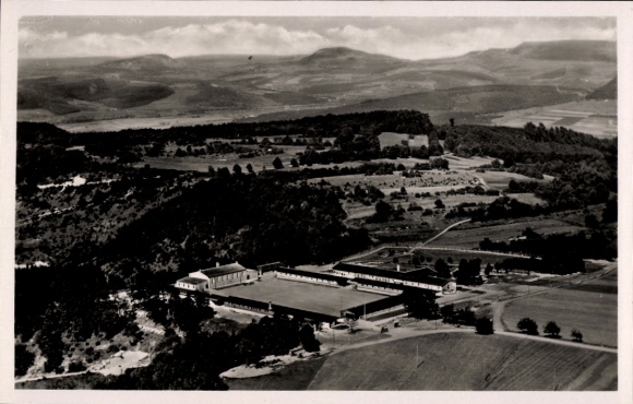 Postcard Geislingen an der Steige, Kuchberg regional training camp, aerial photograph
