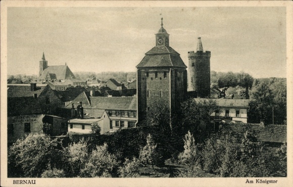 Postcard Bernau near Berlin, Am Königstor