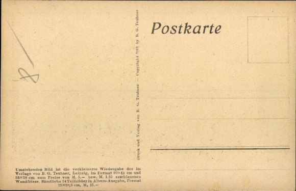 Paper cutting Postcard Diefenbach, Per aspera ad astra, partial image 19