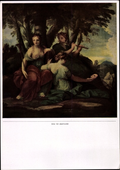 Collective picture The painting of the baroque, Eustache Le Sueur, The muses Klio, Euterpe and Thalia