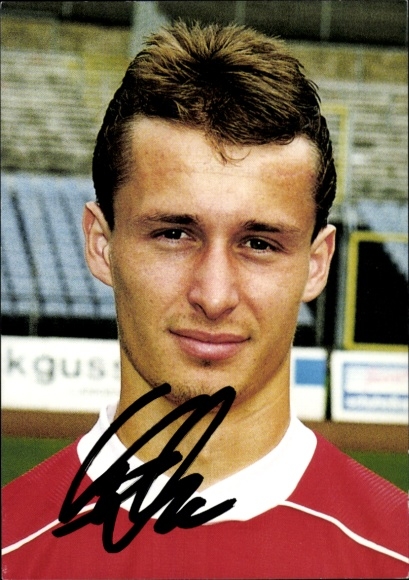 Autograph card footballer Sascha Lenhart, Wuppertaler SV, autograph