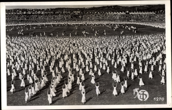 Photo PC Stuttgart 15th German Gymnastics Festival 22nd - 30th July 1933, gymnastics, veil dance