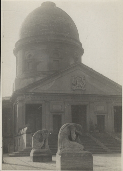 Original Fotos Berlin Wilmersdorf, Krematorium, um 1945/48, ca. 12 x 17 cm