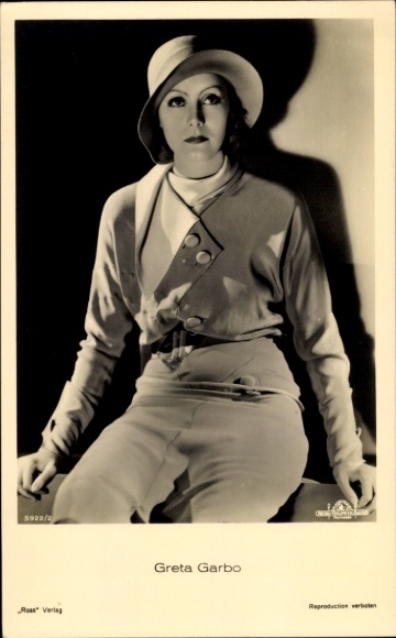 KP aktorka Greta Garbo, portret, Ross