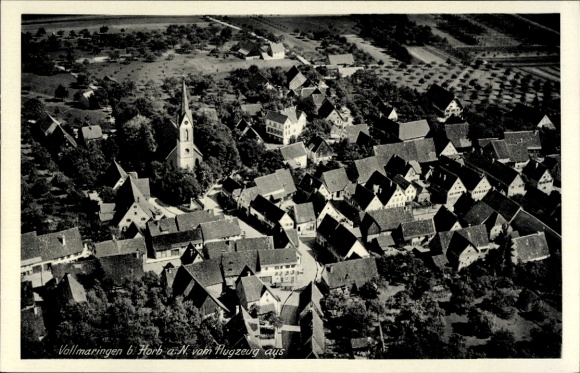 Ak Vollmaringen Nagold im Schwarzwald, Luftaufnahme