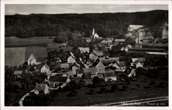 Ak Untereichen Altenstadt an der Iller, Fliegeraufnahme