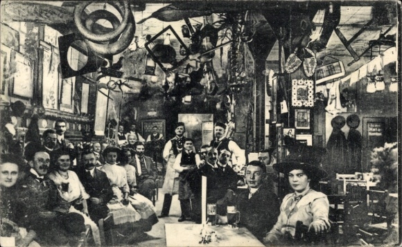Postcard Dresden Altstadt, Bauern Schänke, Kreuzstraße 11
