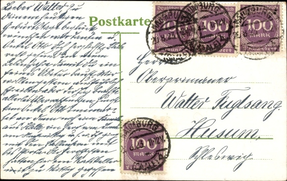 Postcard Hamburg Mitte St. Pauli, Kersten Miles Bridge