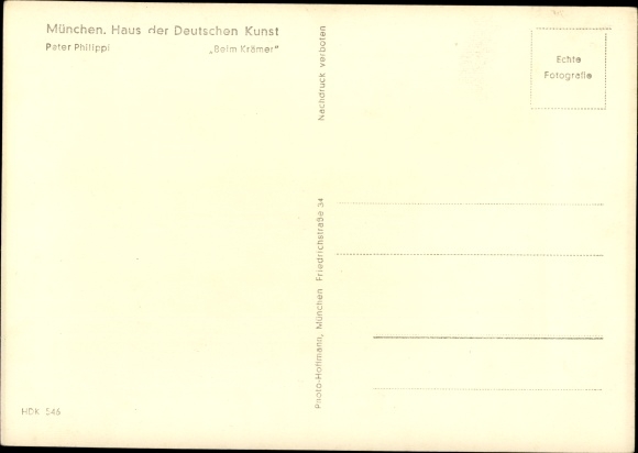 Artist PC Philippi, Peter, at the Kramer, HDK 546