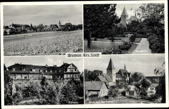 PC Bremen Ense in the Sauerland, Kurhaus, Kurgarten, church