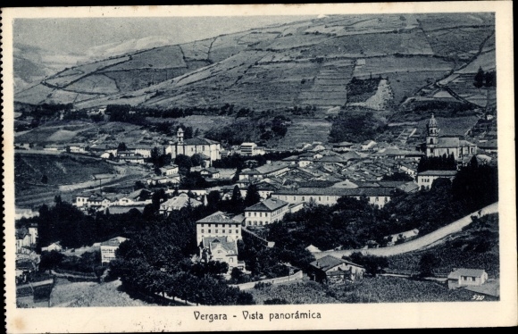 Ak Vergara Spanje, panoramisch uitzicht