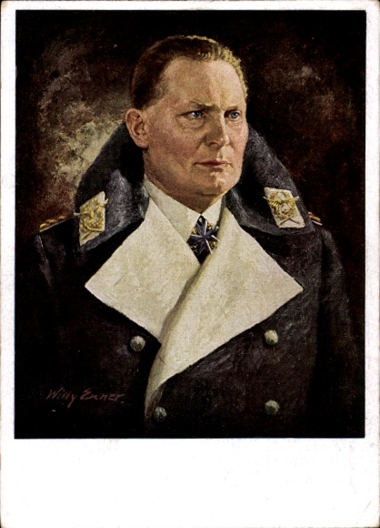 Artysta KP Exner, Willy, marszałek Rzeszy Hermann Göring, Portret, Pour le Mérite