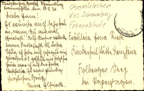 Photo Postcard Obernkirchen in Schaumburg, Women's School