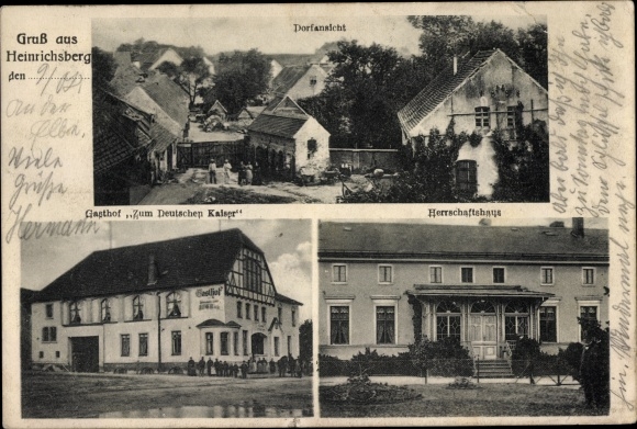 Postcard Heinrichsberg Loitsche, To the German Emperor, Total