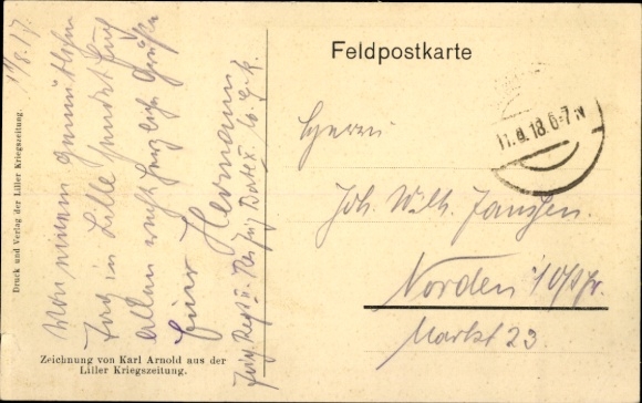 Artist Postcard Arnold, K., Coloured Englishman on Outpost