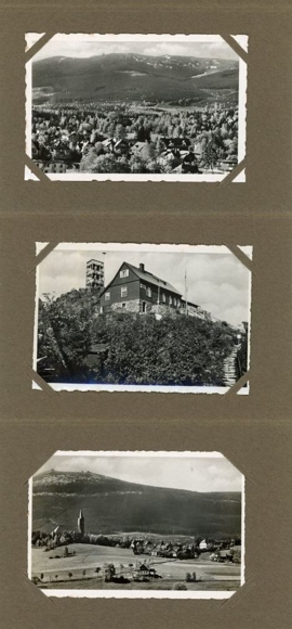 12 old photos from the western part of the Giant Mountains, in a matching album, various views