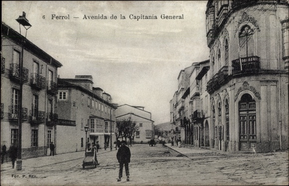 Ak Ferrol Galicien, Avenida de la Capitanía General