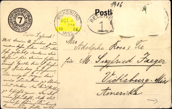Postcard Nuremberg in Middle Franconia, Bavarian Jubilee State Exhibition 1906, Kunsthalle