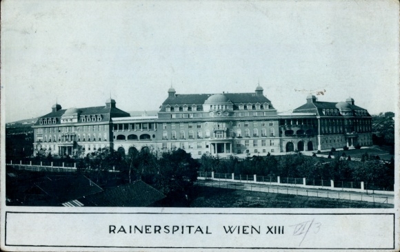 Photo Postcard Vienna 13. Hietzing Austria, Rainerspital
