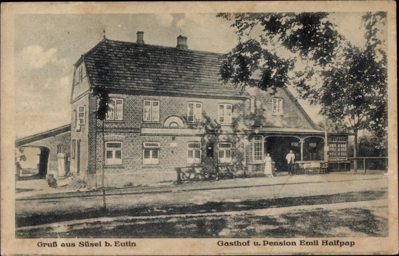 Postcard Süsel in Holstein, inn and pension