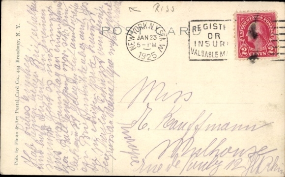Postcard New York City USA, Grand Central Terminal Station