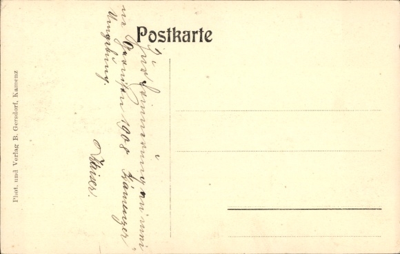 Postcard Deutschbaselitz Kamenz Saxony, Island, Great Pond, Greetings from Saxony