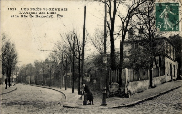 Ak Paris XX, Avenue des Lilas, Rue de Bagnolet, städtische Landschaft, Postkarte