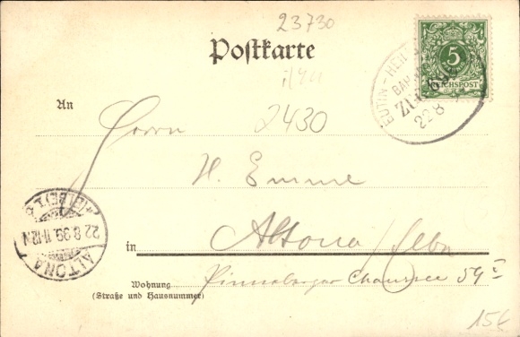 Postcard Altenkrempe in Holstein, Church