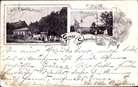 Ak Scharmbeck Winsen an der Luhe, Gasthof Jägersruh, Prinzess Chimags Lieblingslaube