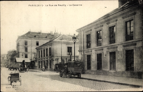 Ansichtkaart Parijs XII., La Rue de Reuilly, La Caserne
