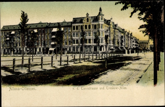 PC Hamburg Altona Ottensen, from Tannstrasse, Treskow Allee