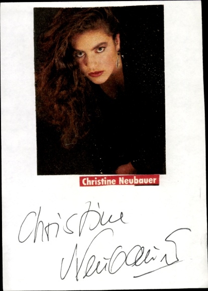 Ak Schauspielerin Christine Neubauer, Portrait, Autogramm