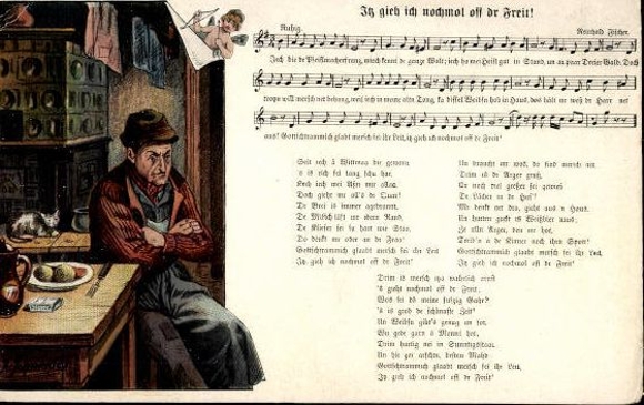 30 individual song cards, Anton Günther