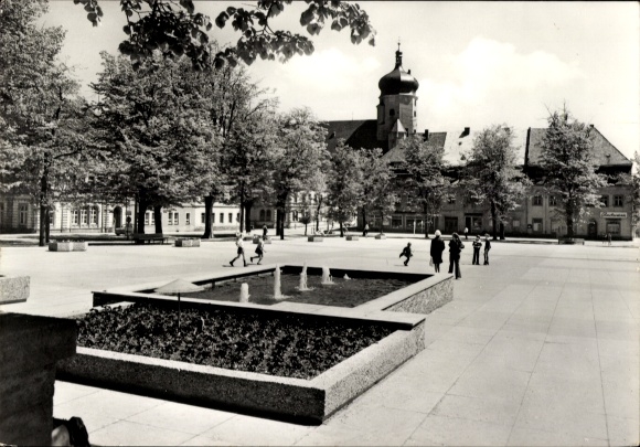 Postcard Marienberg in the Erzgebirge Saxony, market