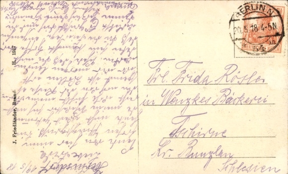 Postcard Berlin Reinickendorf Hermsdorf, Restaurant Bellevue, owner A. Pfeffer