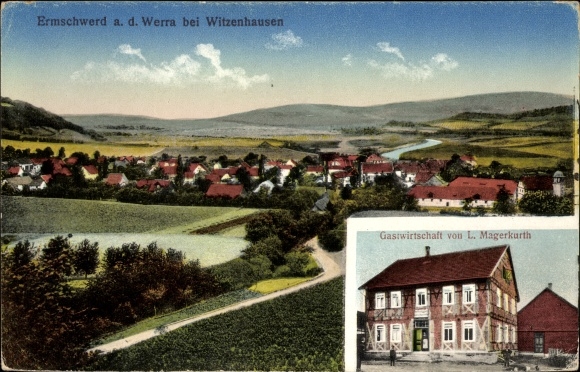KP Ermschwerd Witzenhausen w pow. Werra Meißner, karczma, wł. L. Magerkurth