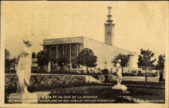 KP Brussels Bruksela, Wystawa 1935, Pawilon Holandii, Ogród Różany