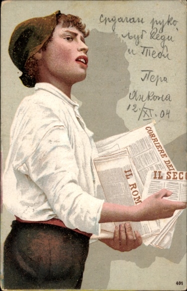 Ak Mitrovica Kosovo, Zeitungsjunge