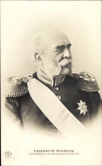 Ak Friedrich Wilhelm, Großherzog von Mecklenburg-Strelitz