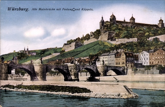 Tourist attraction Würzburg am Main Lower Franconia, Old Main Bridge, Fortress, Käppele