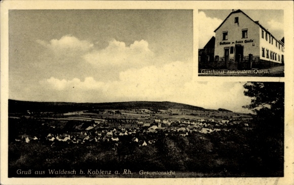 KP Waldesch w Hunsrück, widok ogólny na Waldesch, Gasthaus zur guten Quelle