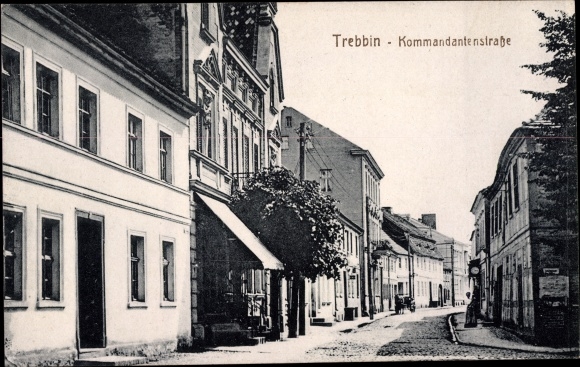 Ak Trebbin in de wijk Teltow Fläming, Commander Street