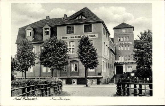 Postcard Bad Wilsnack in the Prignitz, New Kurhaus