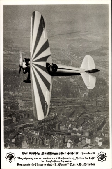 Photo The German aerobatic champion Fieseler, F 2 Tiger aircraft