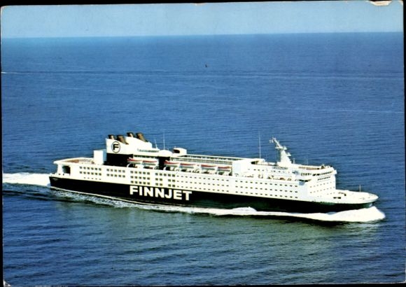 Postcard ferry Finnjet, passenger ferry, Travemünde - Helsinki