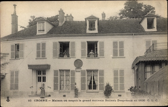 Ak Crosnes Essonne, Maison de Naissance de Boileau Despréaux en 1636