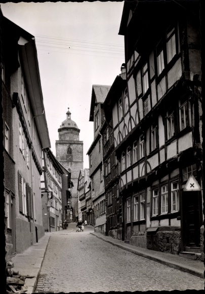 foto Alsfeld in Hessen, Untere Fuldagasse, 1955