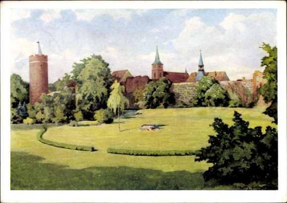 Artist Postcard Springer, Willy, Bernau near Berlin, open-air stage