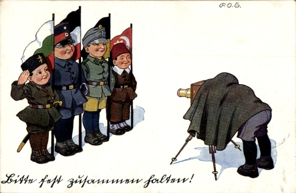Artist Postcard Engelhard, POE, Children as Soldiers, Photographer, Brotherhood in Arms