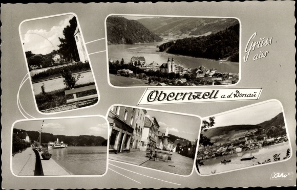 PC Obernzell an der Donau Lower Bavaria, street section, ship